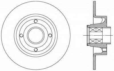 OPEN PARTS bda216530 -  Тормозной диск